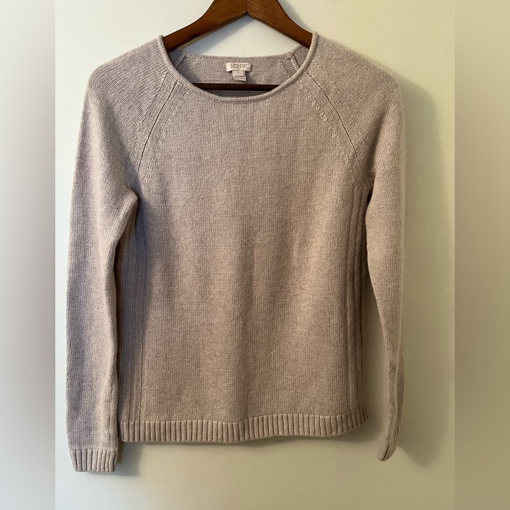 J Crew Crew Neck Sweater Merino Wool Blend  size S
